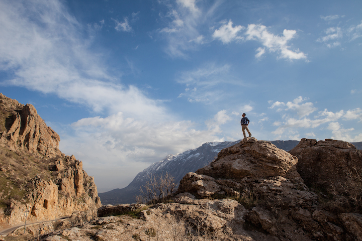 Standing atop Sara Mountain, Kurdistan