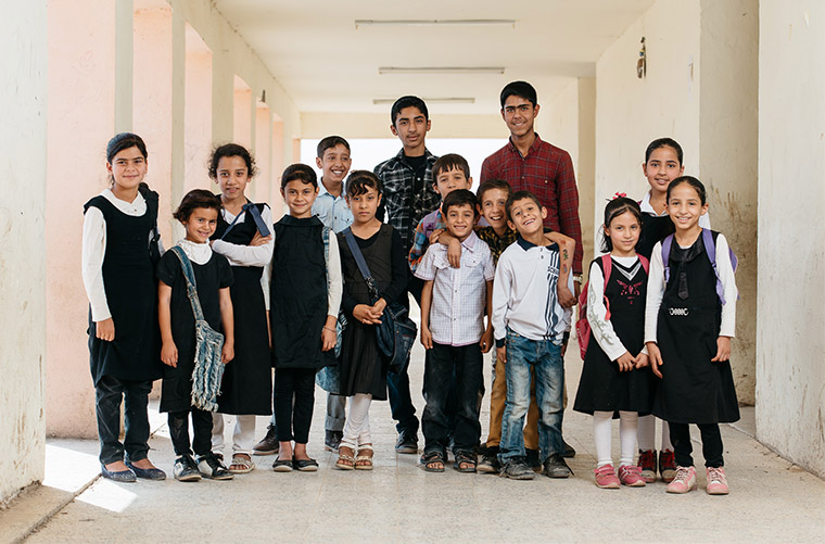 Children, displaced by ISIS in Iraq, highly value education as a means to change their future.
