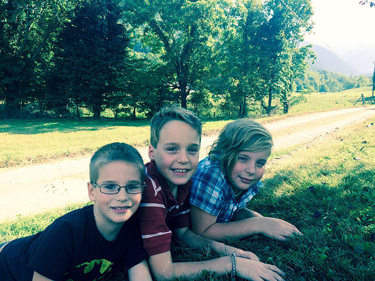 David, Isaiah and Sammy cut lawns all summer in order to help Iraqi children crushed by ISIS.