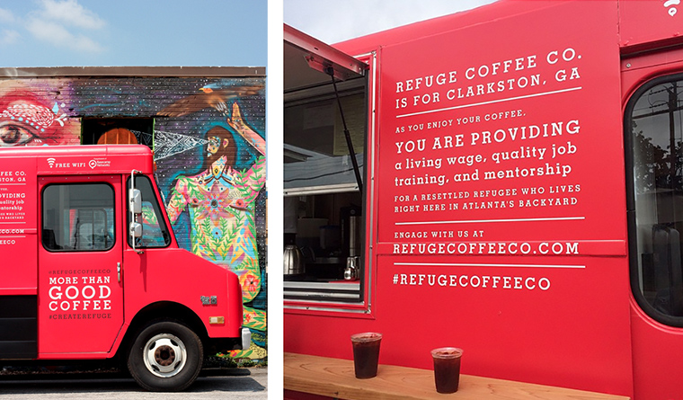 The Refuge Coffee Co. in Clarkston, GA serves the local refugee community, and now they are widening their embrace to include vulnerable people in the Middle East.